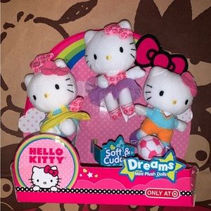 Hello kitty dream plush doll set